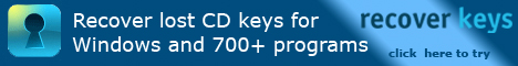 Recover Keys - Recover lost CD keys for Windows and 700+ programs
