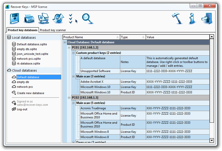 Recover Keys Cloud