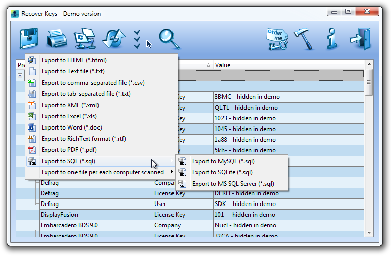 recover keys full version